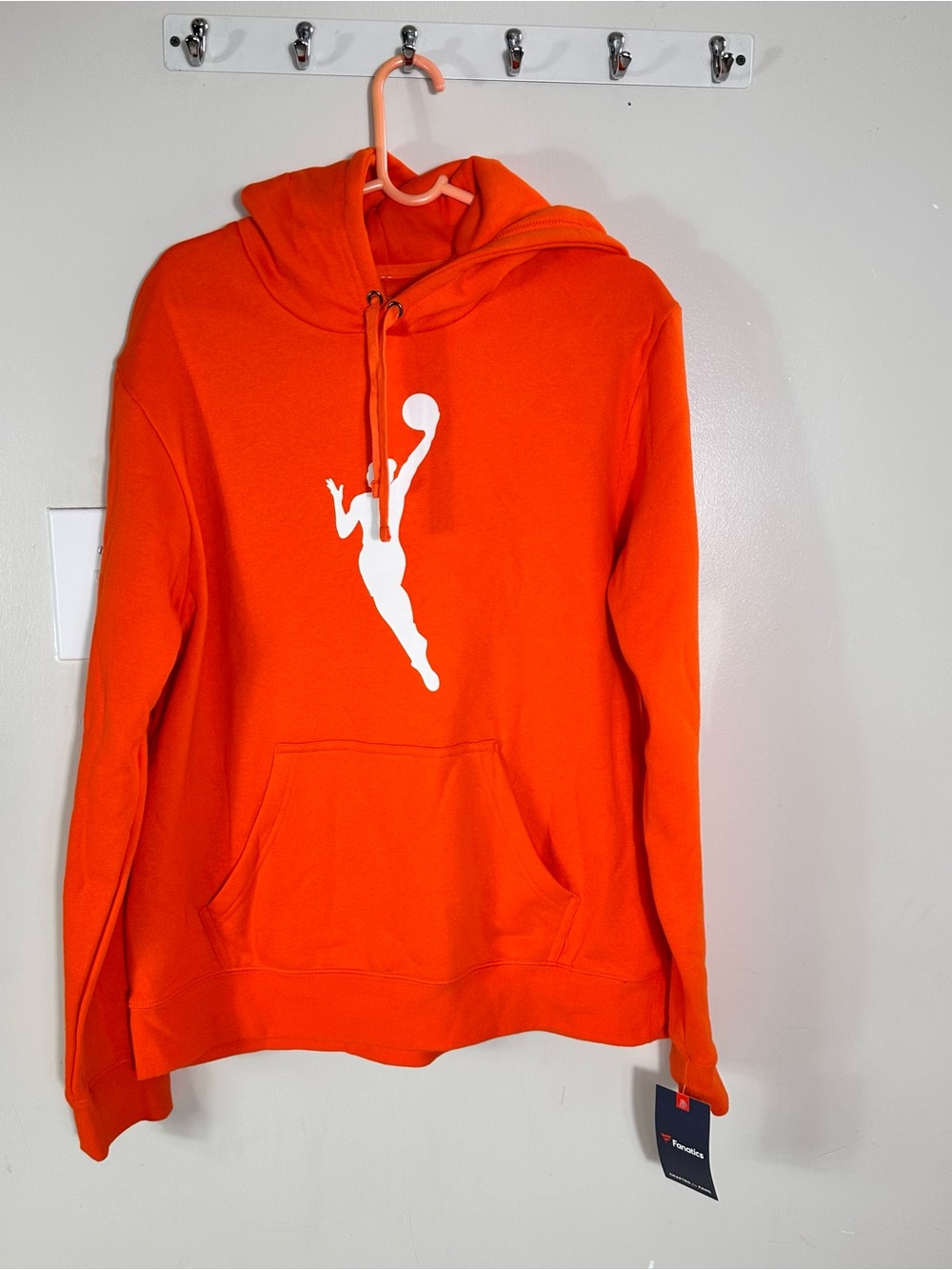 Fanatics Orange Hooded Pullover with Logo Tag